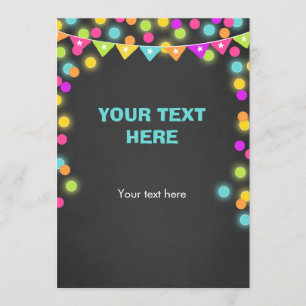 Introduza o fulgor de néon do cartão no Tag escuro