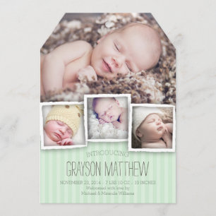 Introduzindo o anúncio do nascimento do bebé