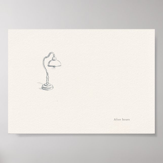 Introvert Minimalist Wall Art Poster (Frente)