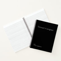 Introvertido em progresso Presentes engraçados par