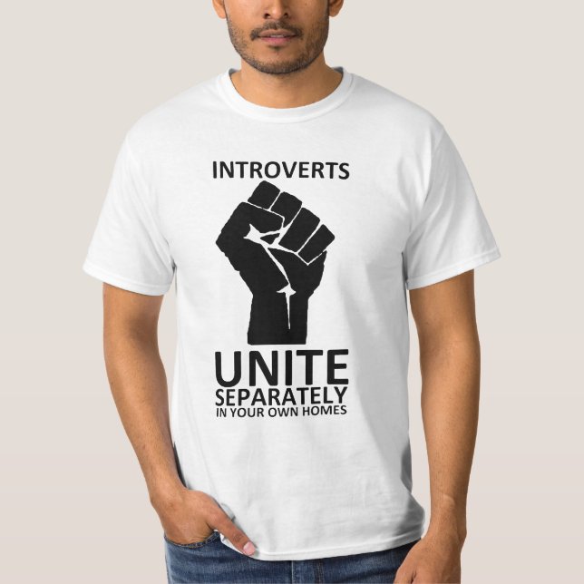 Introverts unem-se separada em sua camisa das (Frente)
