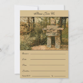 Inuksuk em pé pacificamente - Convite