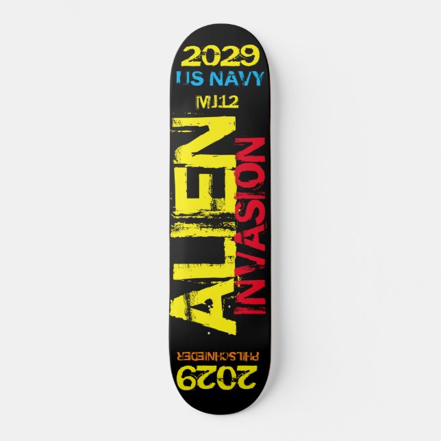 INVASÃO ALIENA 2029 Skateboard (Frente)