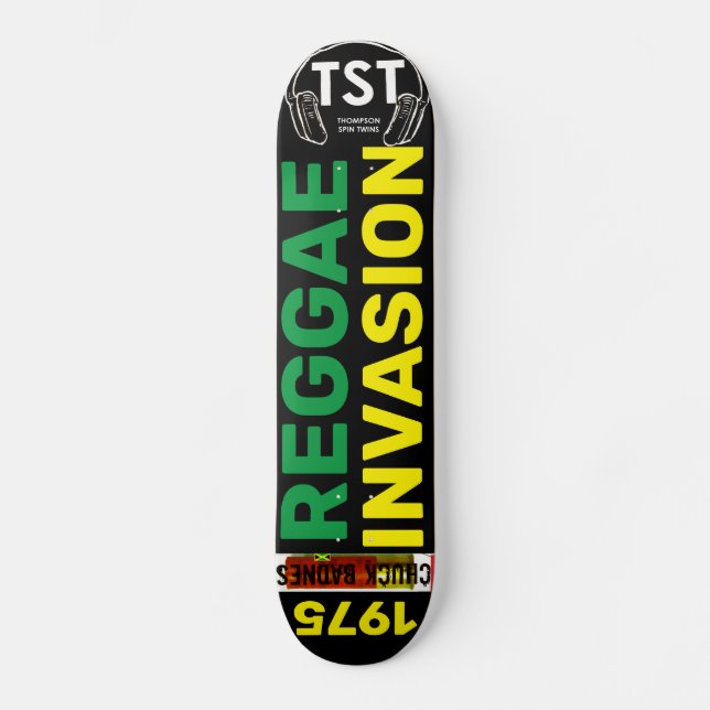 INVASÃO DO REGGAE Skateboard oficial (Frente)