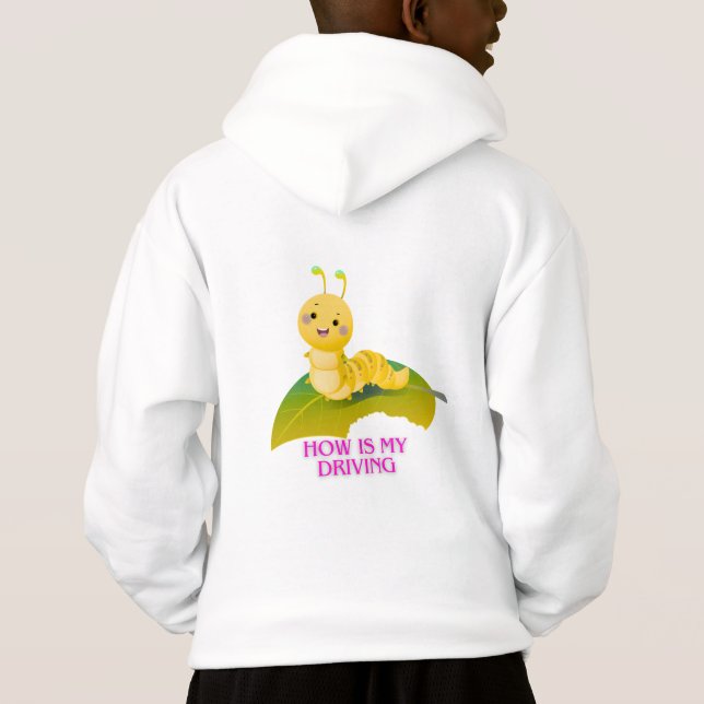 Invasores Folhosos" - Camiseta-T da Lagarta Divert (Verso)