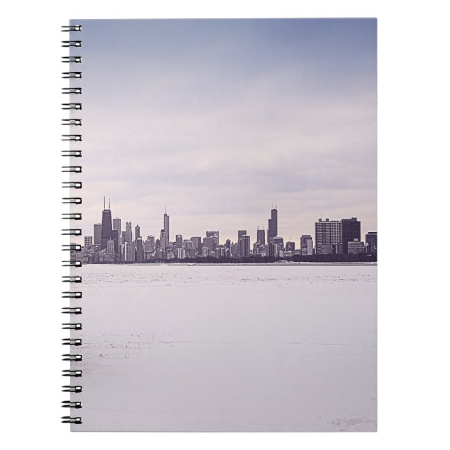 inverno bonito Chicago - caderno (Frente)
