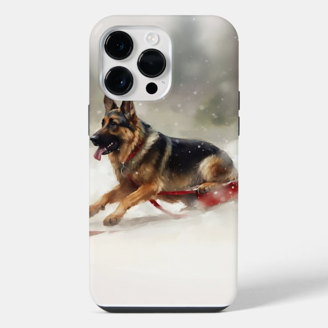 Inverno de german shepherd Natal (Verso)