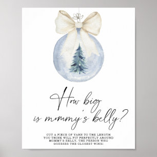 Inverno do tamanho do poster do jogo da barriga de