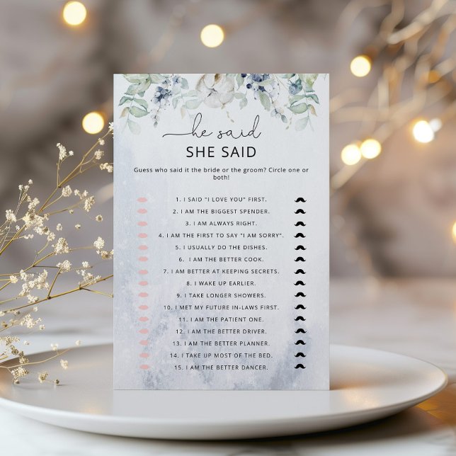 Inverno Elegante Ele disse que ela disse jogo de n (Criador carregado)