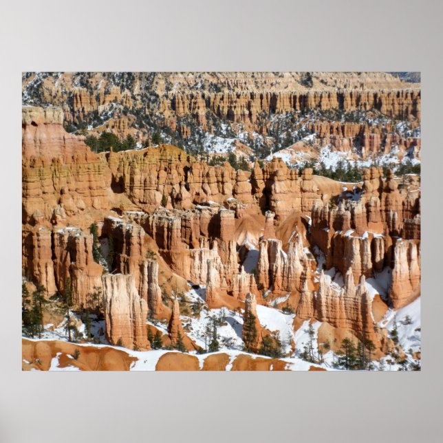 Inverno em Bryce Canyon, Sunset Point, impressão (Frente)