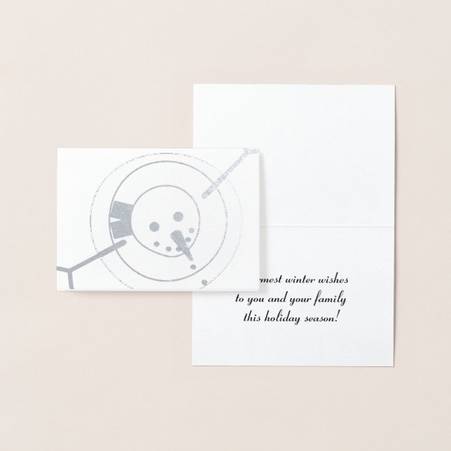 Inverno mais quente quer um cartão de saudação par (Exibição)