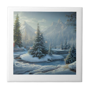 inverno na árvore de Natal