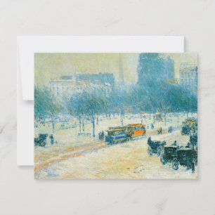 Inverno na Union Square por Frederick Childe Hassa
