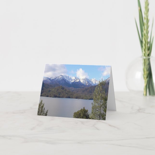 Inverno no Lago Whiskeytown/ Cartão de Natal ..... (Frente)