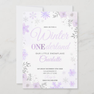 Inverno ONEderland Floco de Neve Roxo 1º Convite