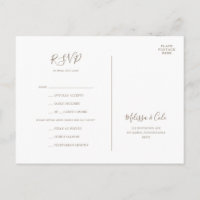 Inverno Rústico | Cartão de RSVP de Escolha de Men