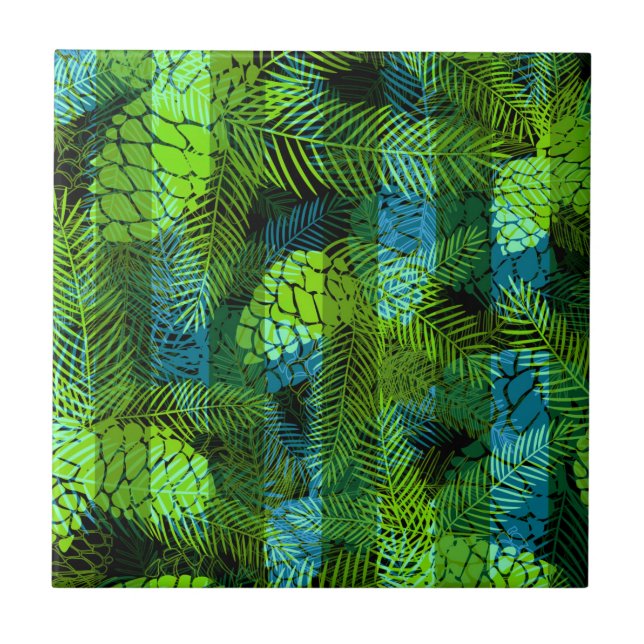 Inverno sem costura Pinho azul de Natal (Frente)