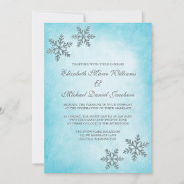 Inverno Sparkle Snowflakes, Convites para Casament