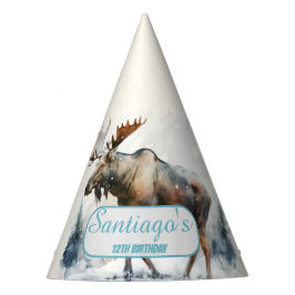 Inverno Vibes Moose - Chapéu Festa de aniversário