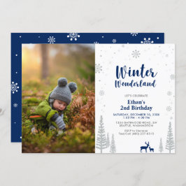 Inverno Wonderland - Convite para segundo aniversá