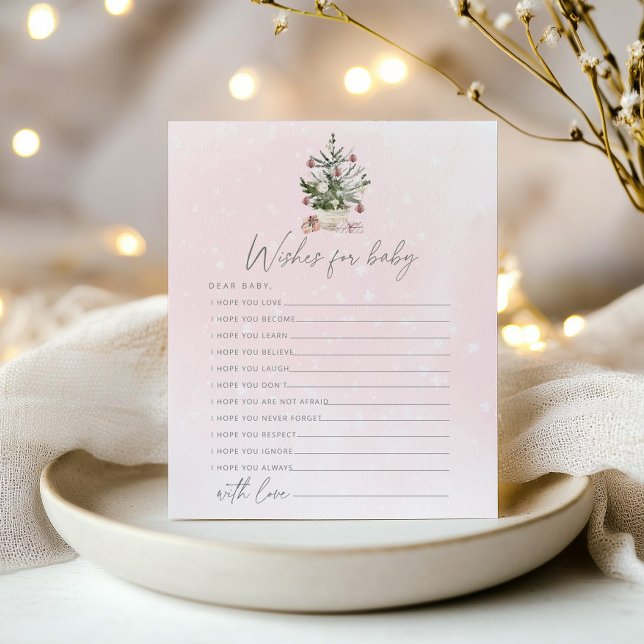 Invernos cor-de-rosa desejos de bebê (Criador carregado)