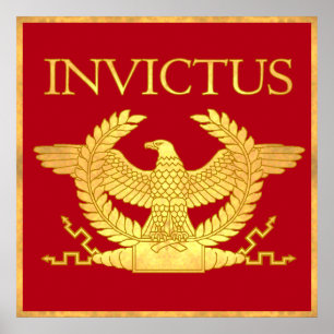 Invictus com poster Dourado gravado
