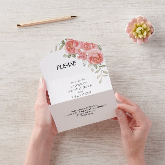 Invit Rustic Country Pinkflower Wedding All-in-One (Vídeo)