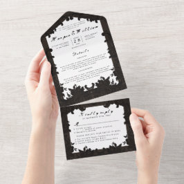 Invólucro do casamento marrom-escuro vitoriano