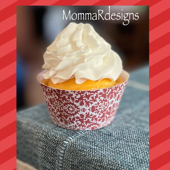 Invólucro do cupcake do Damask, invólucro do cupca (Criador carregado)
