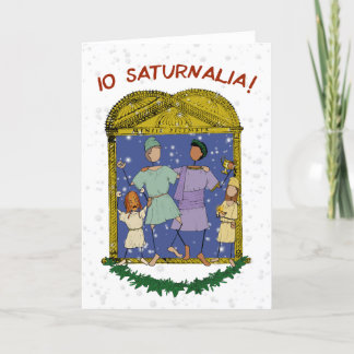 Io Saturnalia! Cartão de saudação festivo