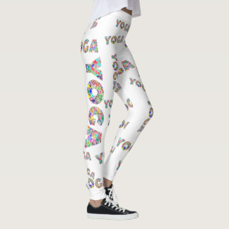 Ioga Colorida Trabalhos Mulheres Andando Leggings