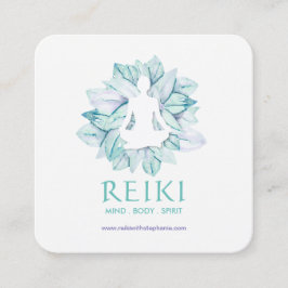 Ioga e cartões de visitas de Reiki