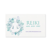 Ioga e cartões de visitas de Reiki