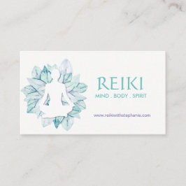 Ioga e cartões de visitas de Reiki
