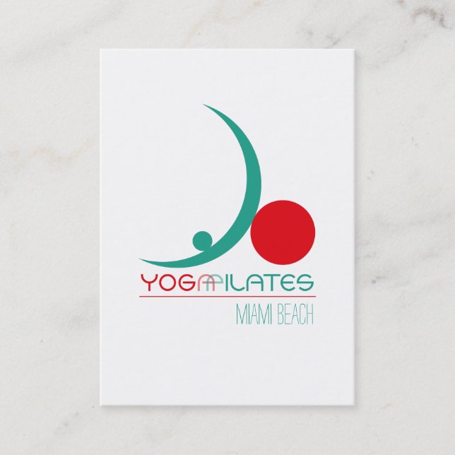 Ioga Pilates - cartão de visita (Frente)