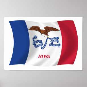 Iowa Flag Impressão