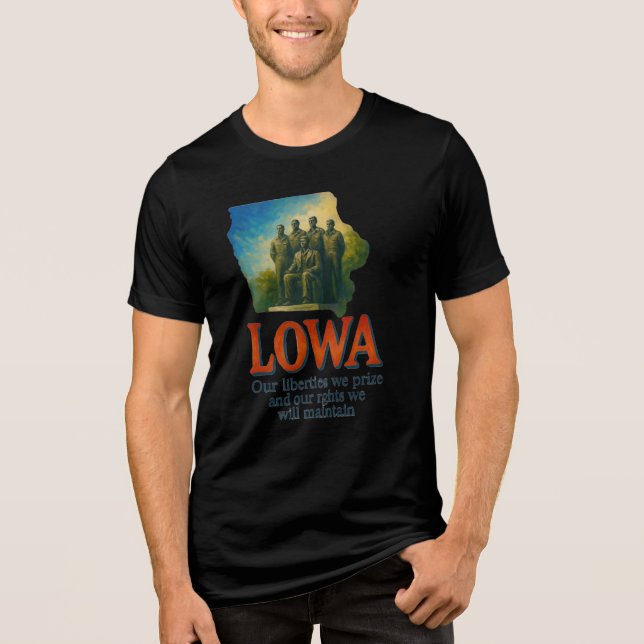 Iowa "Our Liberdades We Prize" T-Shirt... (Frente)