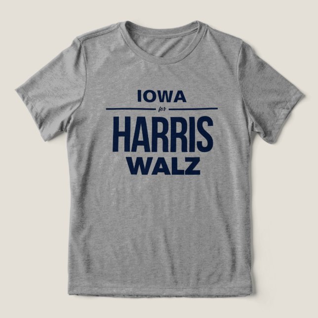 Iowa para Harris Walz (Design frontal)