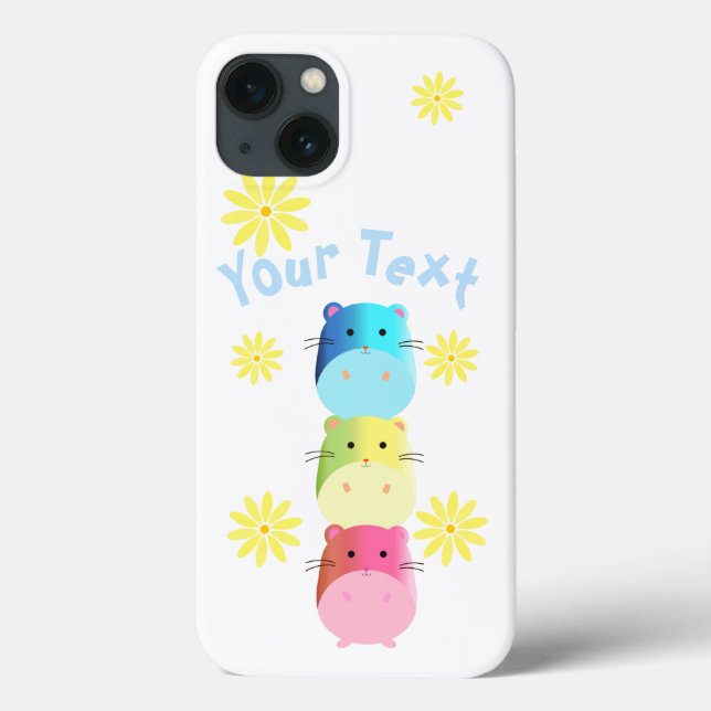 iPhon Personalizado de Casagem de Hamsters Kawaii  (Verso)