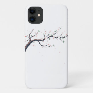 iPhone 11 Capa minimalista de galho de árvore japonês para t