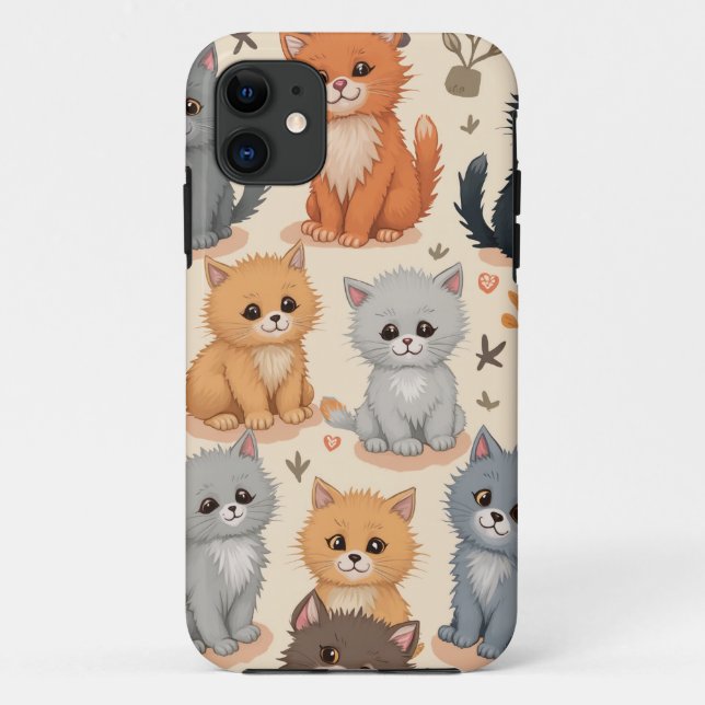 iPhone 11 Capas Cute kitten (Verso)