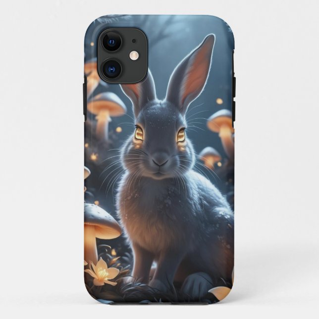 iPhone 11 Cheshire Bunny | Missionário | Capa para Celular (Verso)