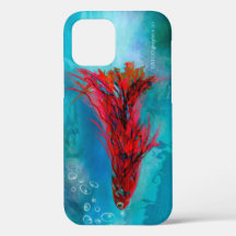 iPhone 12 Pro - um caso de Peixe Pintado Vermelho