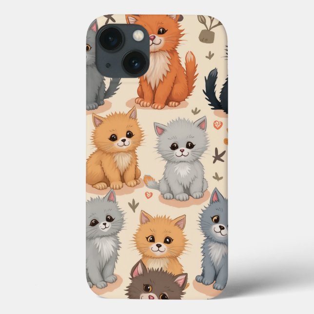 iPhone 13 Capas Cute kitten (Verso)