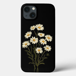 iPhone 13 Case com Daisy Flower Design