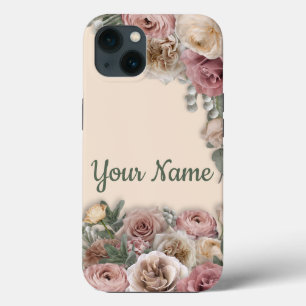 iPhone 13 Case Victorian Style Cream