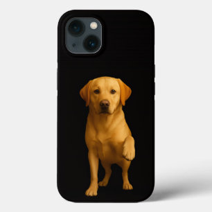 iPhone 13 Preto 4 Luxo, Cachorro Labrador Terno
