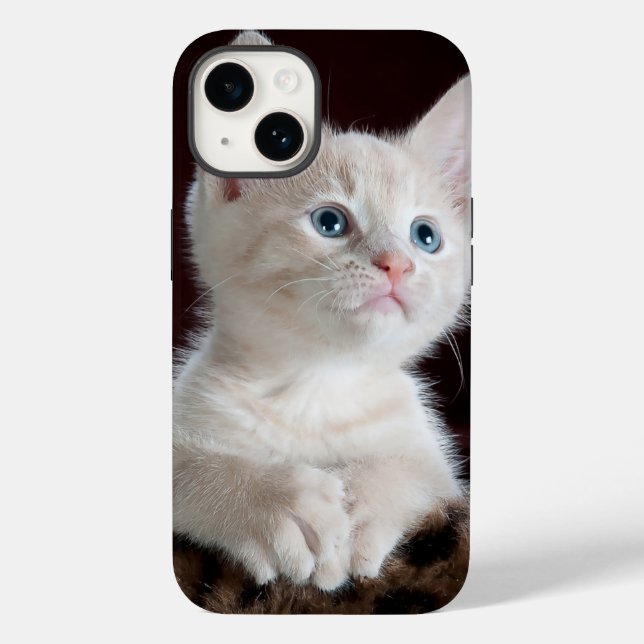 iphone 14 capas amor de gato (Verso)