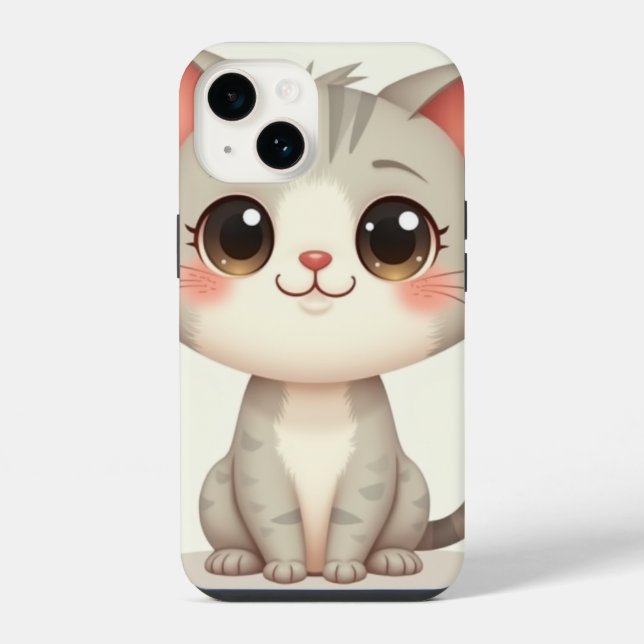 iPhone 14 Capas (um gato fofo) (Verso)
