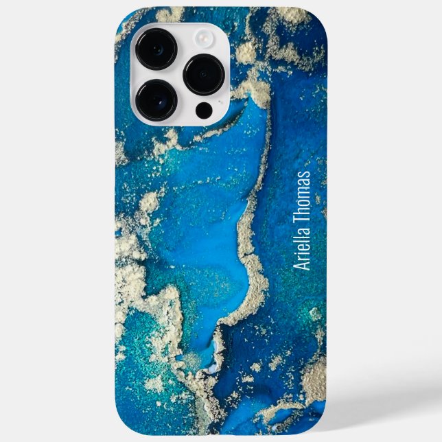 iPhone 14 Pro Dourado Blue Maiúsculo (Verso)